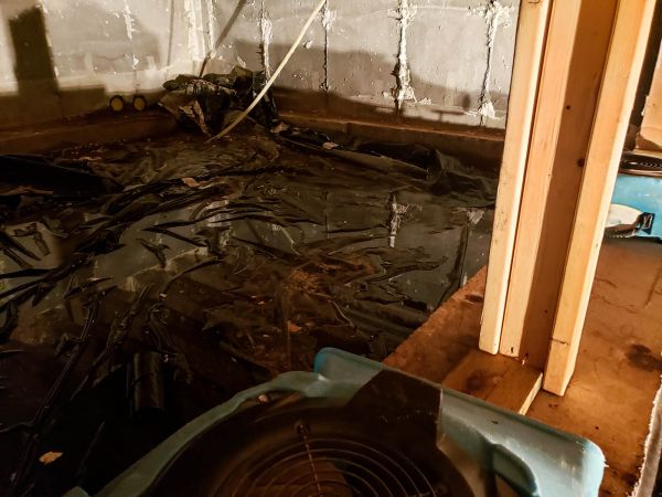Crawlspace Water Cleanup in Brighton